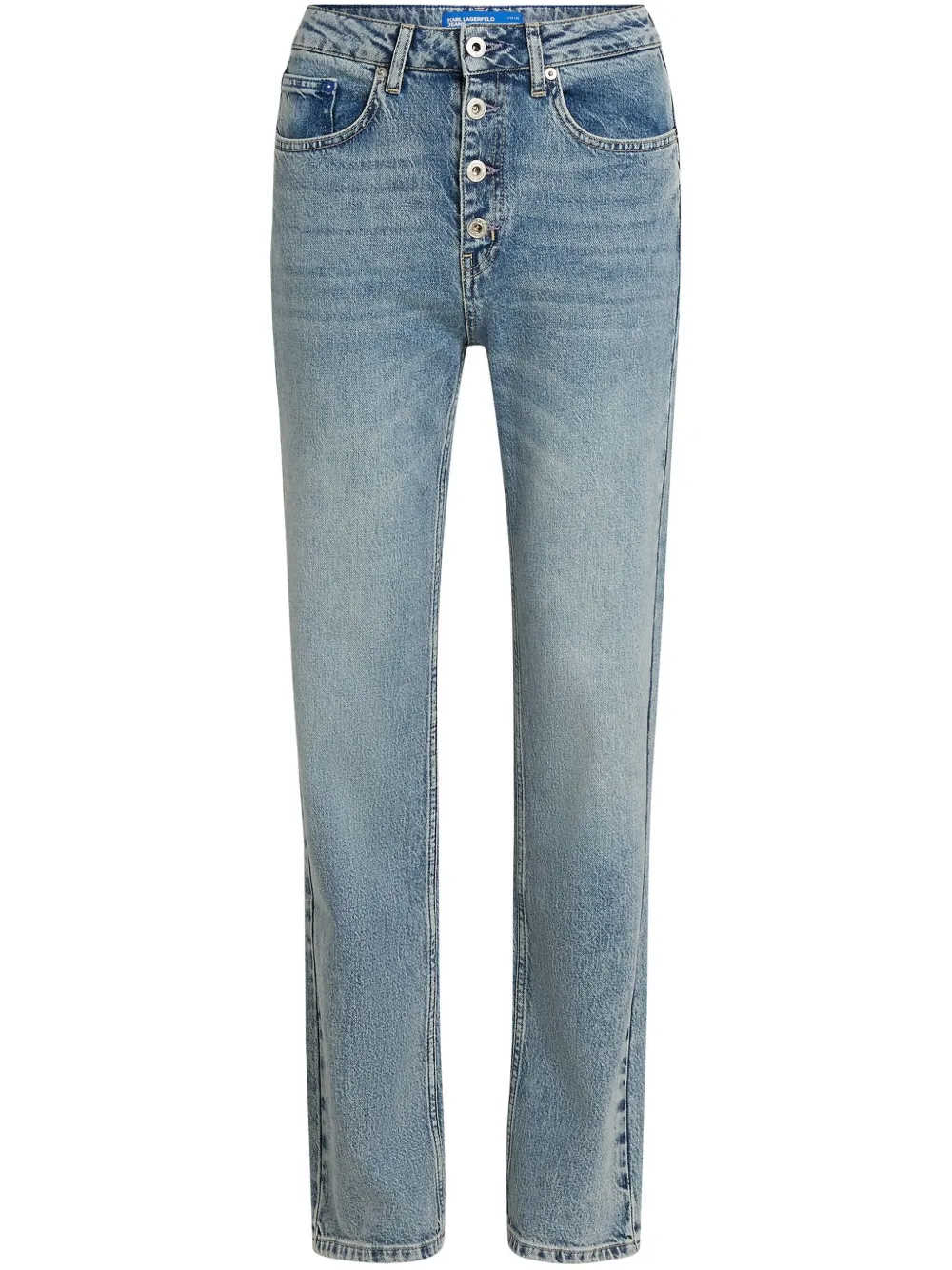

Прямые джинсы с завышенной талией Karl Lagerfeld Jeans, синий