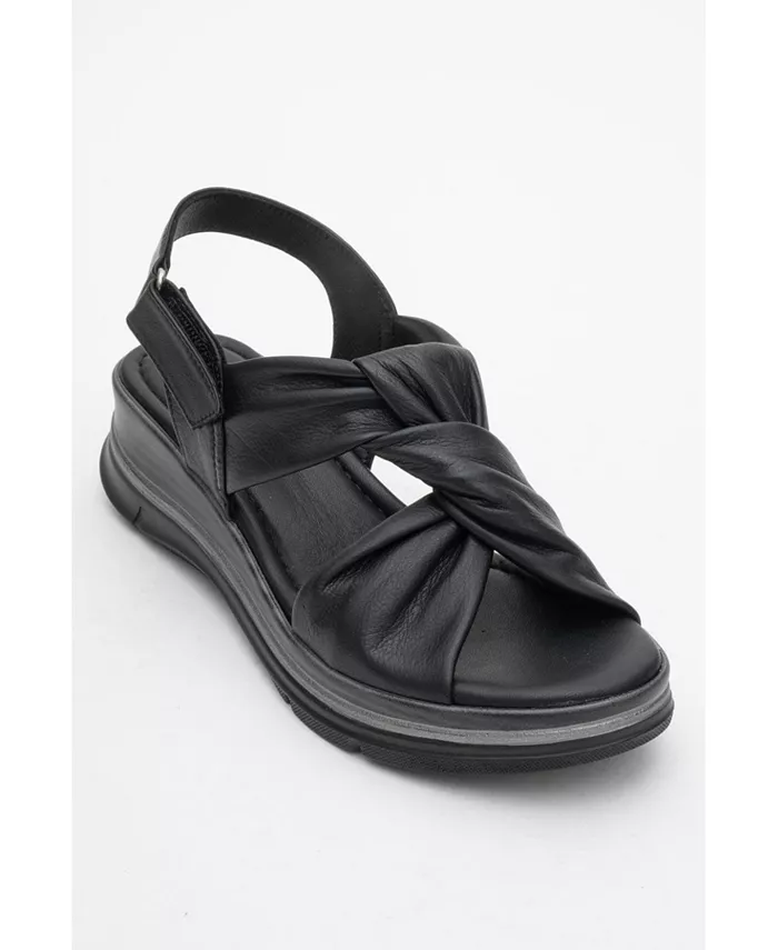 Кожаные сандалии Oara (Женские) Forever & Always Shoes, черный