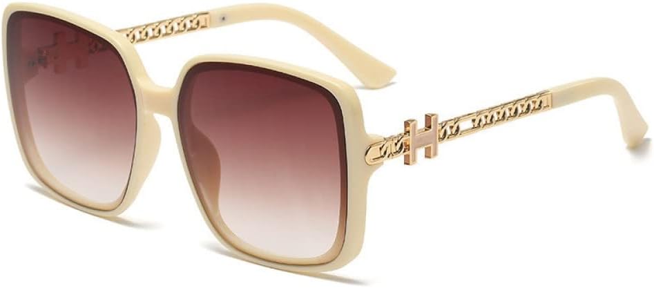 

MUTYNE Fashion большие оправы персонализированные заклепки европейские и американские модные солнцезащитные очки цепочка на дужке уличная фотография чехол для лица, C6