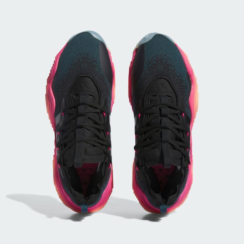 Кроссовки Adidas для взрослых, унисекс, модель Trae Young 3 Low, черный/оранжевый — фото 2