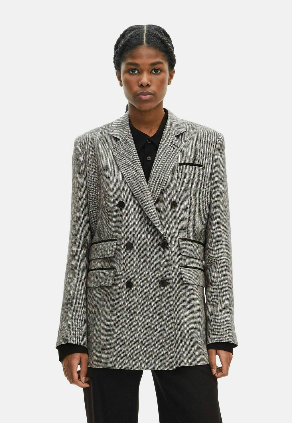 

Классическое пальто Short coat The Kooples, серый