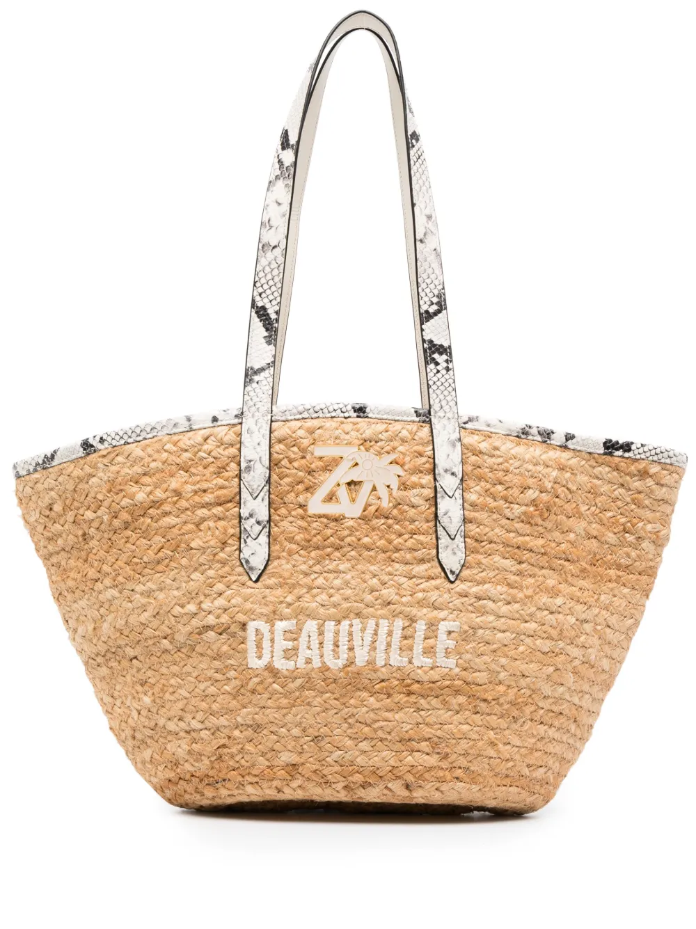 

Плетеная пляжная сумка Deauville Zadig&Voltaire, нейтральный