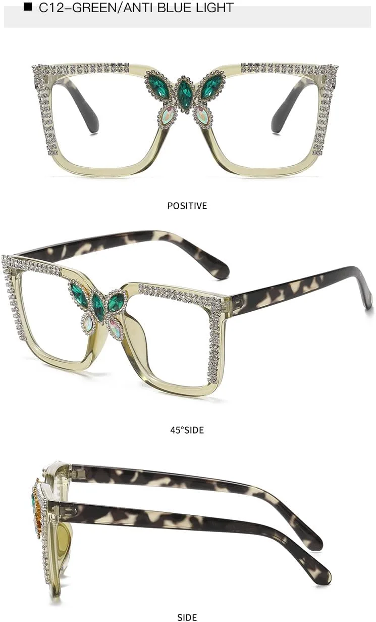 

Женские солнцезащитные очки большого размера с бриллиантовой инкрустацией, идеально подходящие для путешествий на открытом воздухе и модных селфи DHJKLUJO, 9