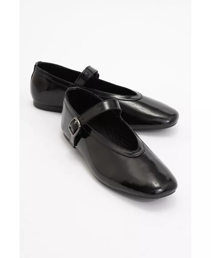 Кожаные балетки Mary Jane Matilda Лоферы Success Forever & Always Shoes, черный