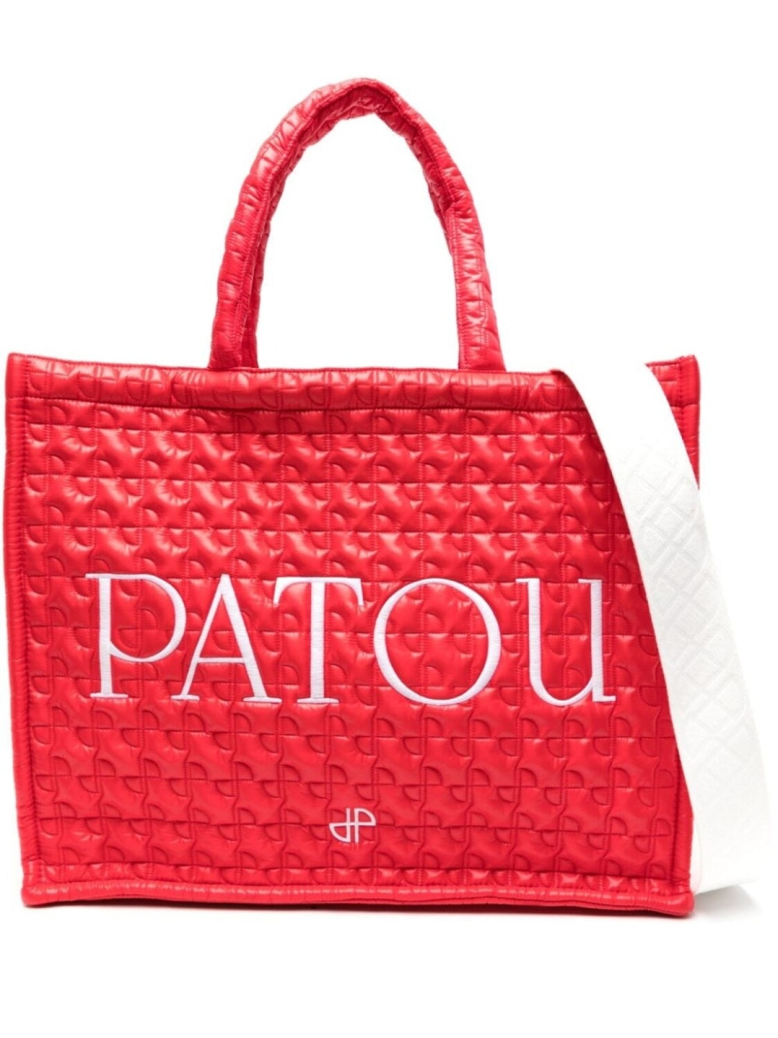 

Patou большая стеганая сумка-тоут Patou, красный