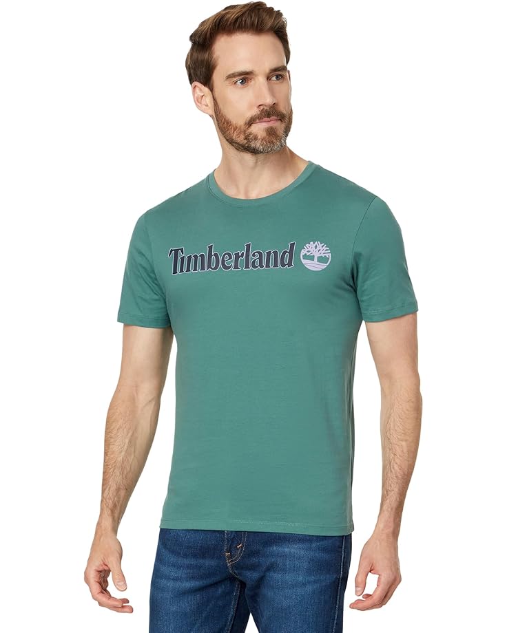 

Футболка Timberland Linear Logo Tee, цвет Sea Pine