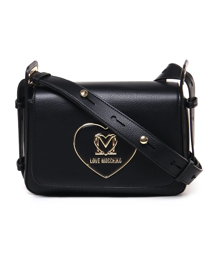 

Сумка через плечо с клапаном Love Moschino, черный