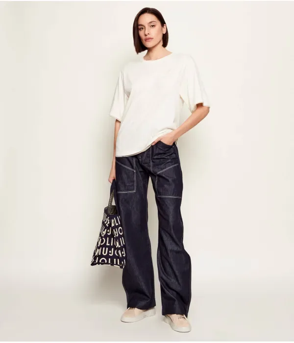Футболка C_Epliete relaxed fit Boss Orange, экрю — фото 2