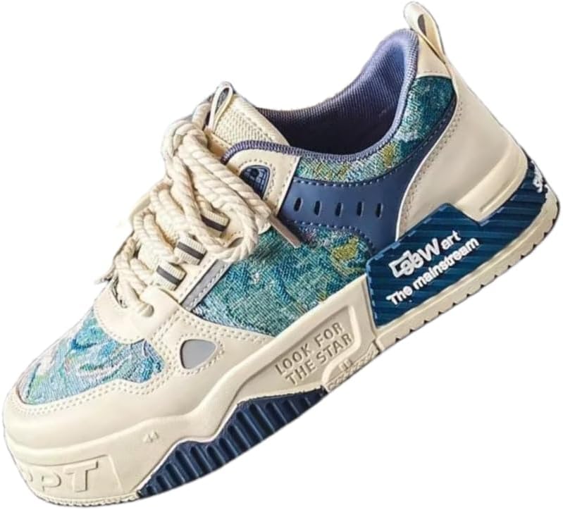 

Мужские спортивные туфли на платформе, большого размера Hoalox, синий