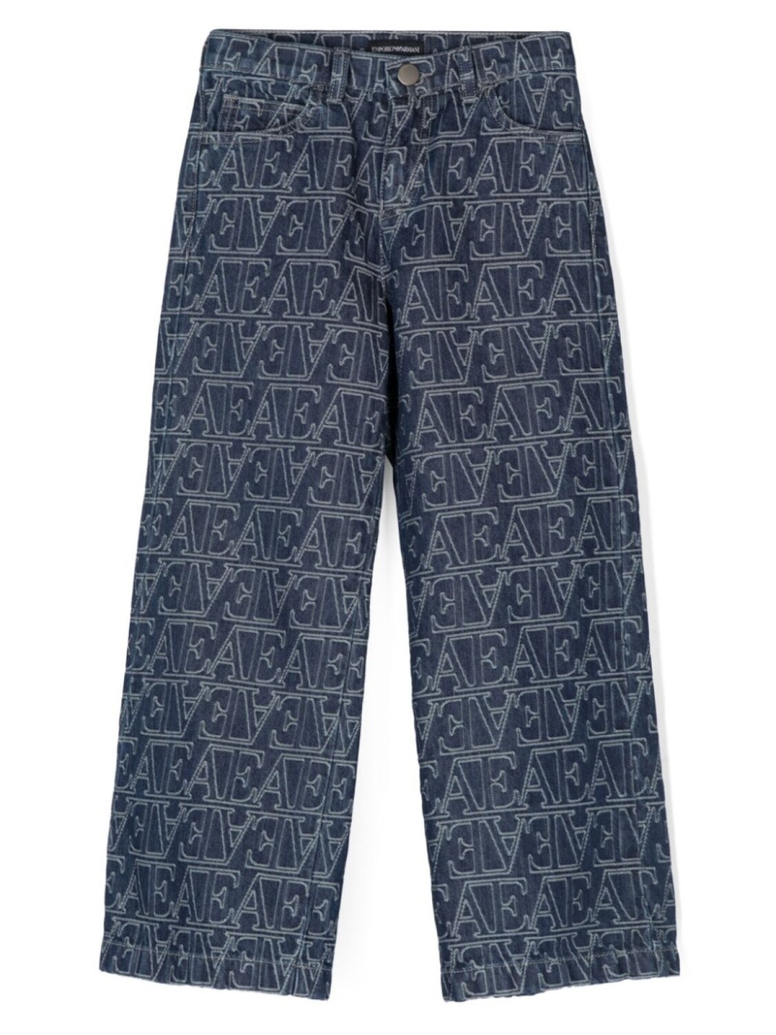 

Emporio Armani Kids джинсы с вышитым логотипом, синий
