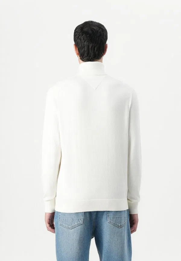 Свитер с высоким воротником из кашемира pima org ctn Tommy Hilfiger, Ivory Petal — фото 3