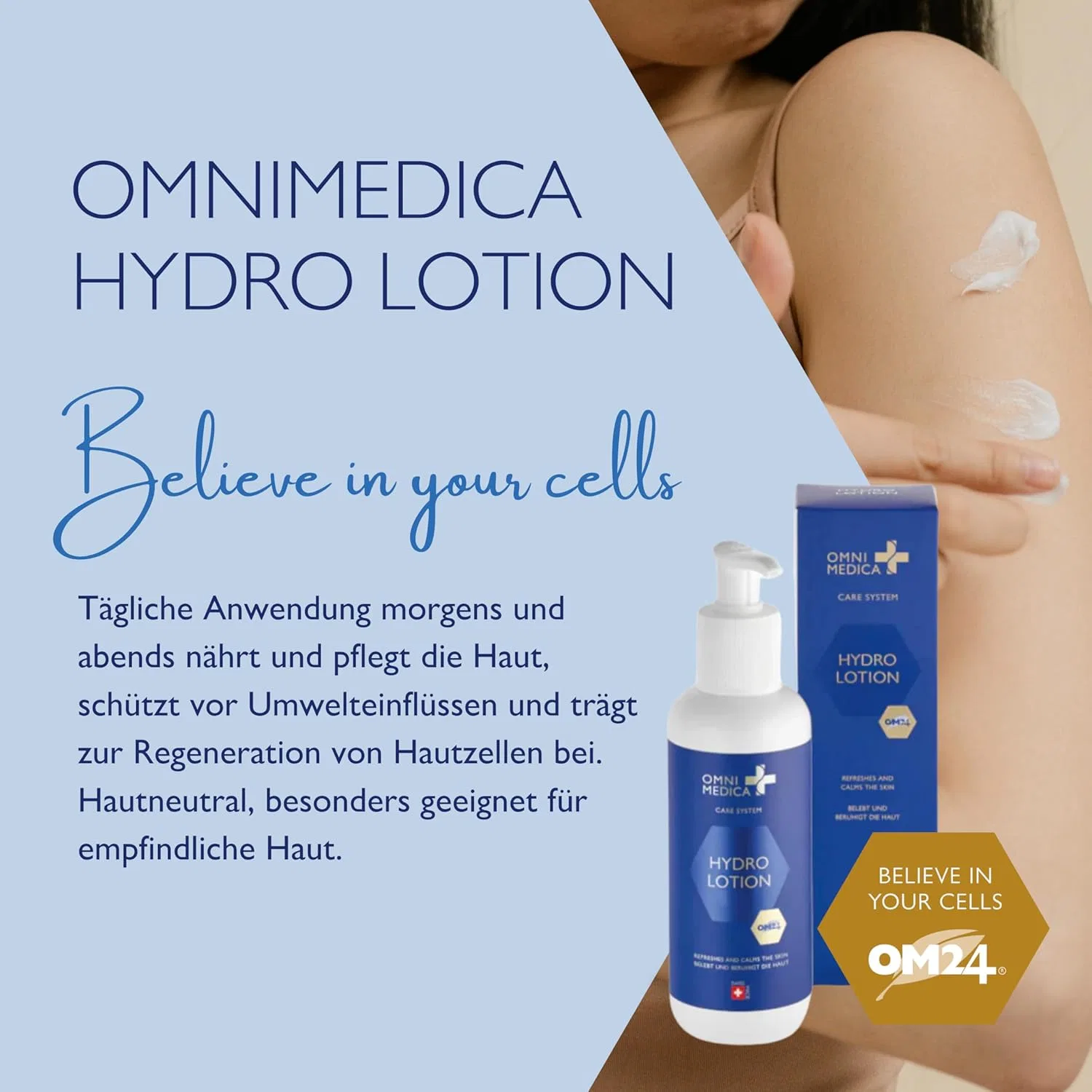 Увлажняющий лосьон для тела OMNIMEDICA Hydro Lotion с OM24 и гамамелисом Omni Medica — фото 2