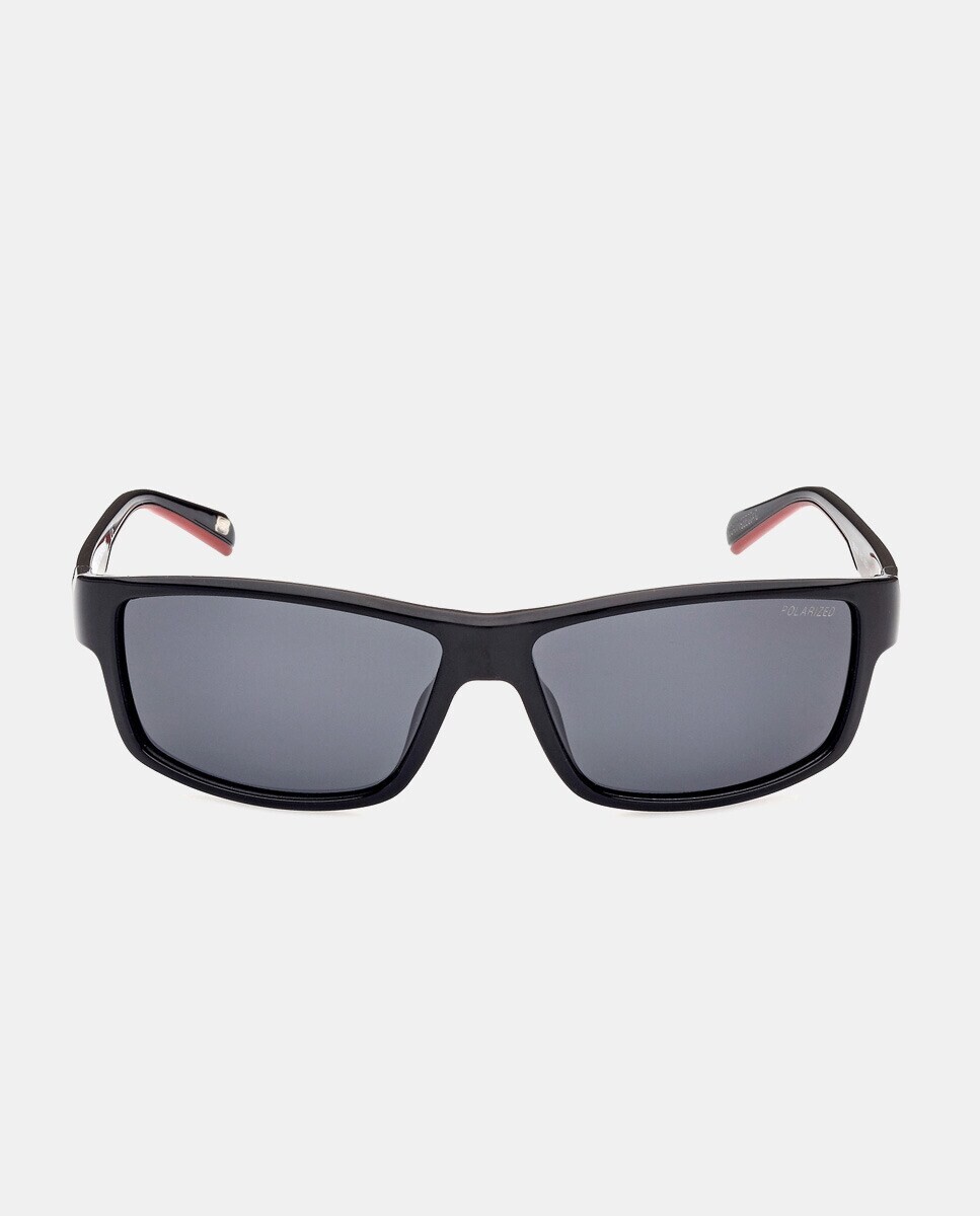 

Черные прямоугольные солнцезащитные очки с поляризационными линзами Skechers, черный