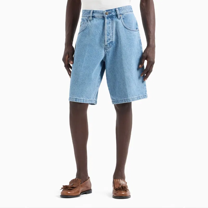 Джинсовые шорты EMPORIO ARMANI, Blue — фото 2