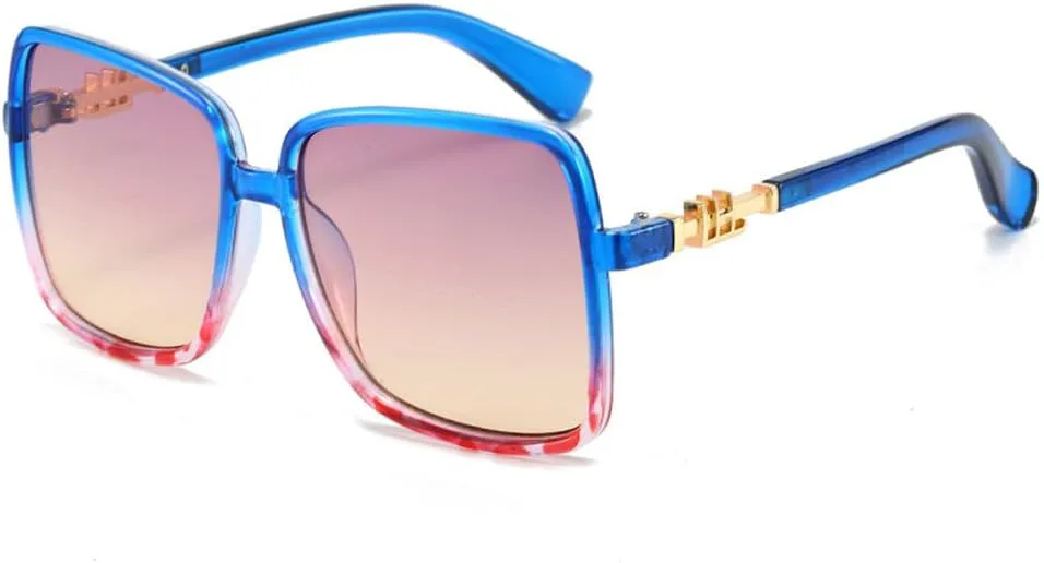 

Женские солнцезащитные очки повышенной комфортности, модные, очень большие, с защитой от УФ-излучения, легкие, класса люкс, защита от солнца HVTVTLA, Blue