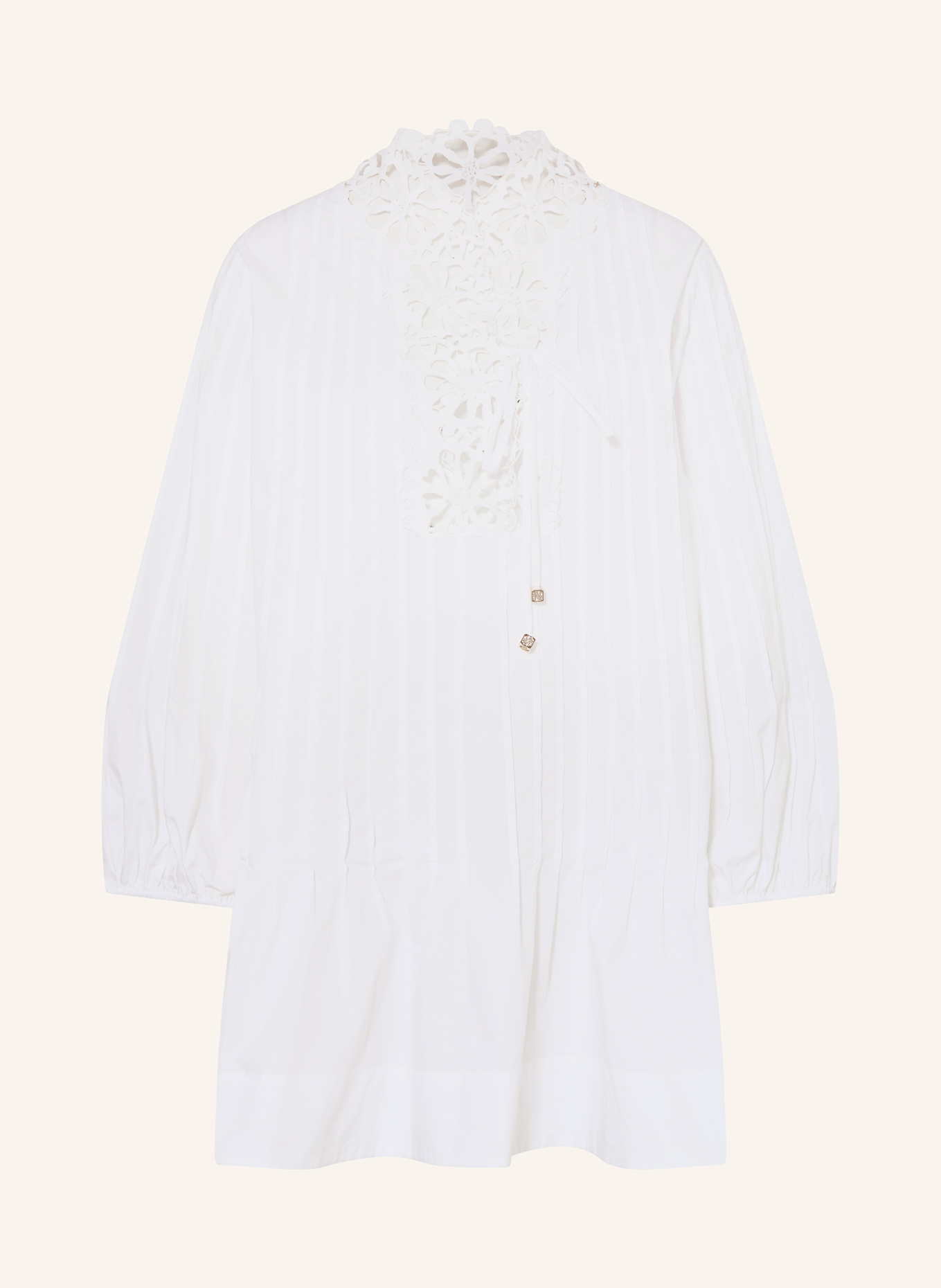 

Платье с кружевом Sandro, белый