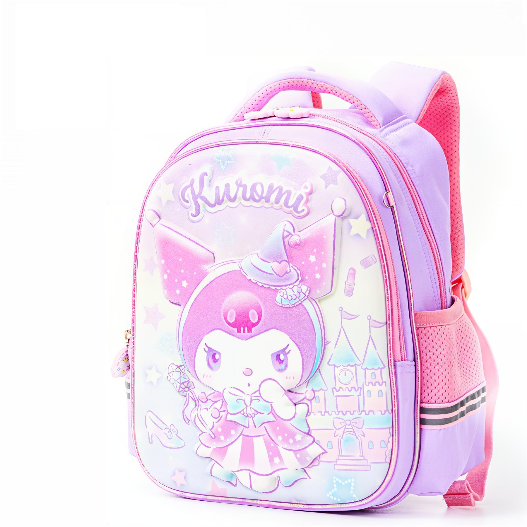 

Sanrio Полиэстеровый рюкзак женский синий фиолетовый розовый, Kuromi