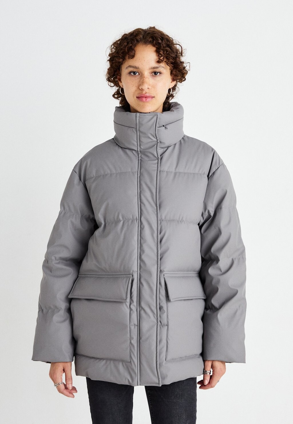 

Зимняя куртка SLFRAGNA PADDED JACKET Selected Femme, серый