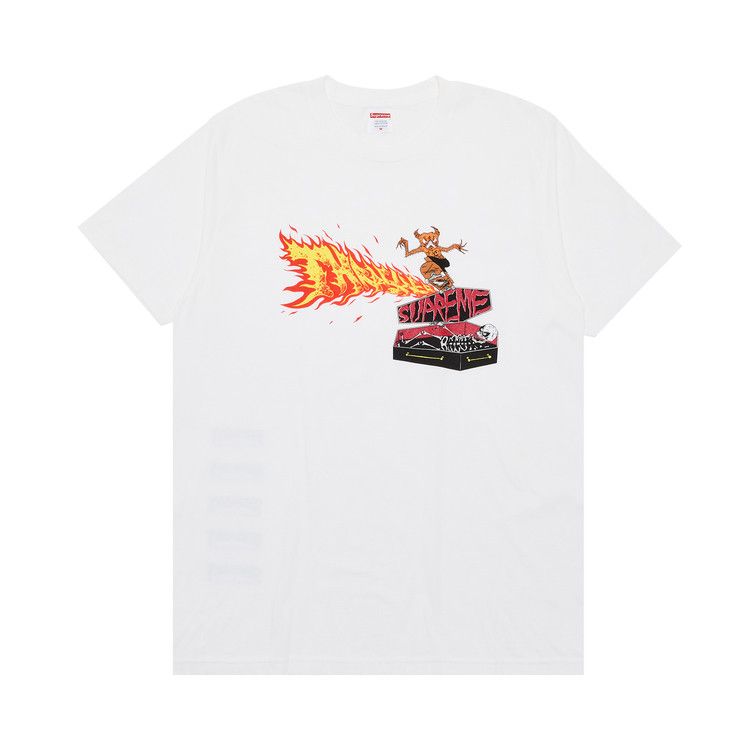 

Футболка Supreme x Thrasher Back Tail Tee, White