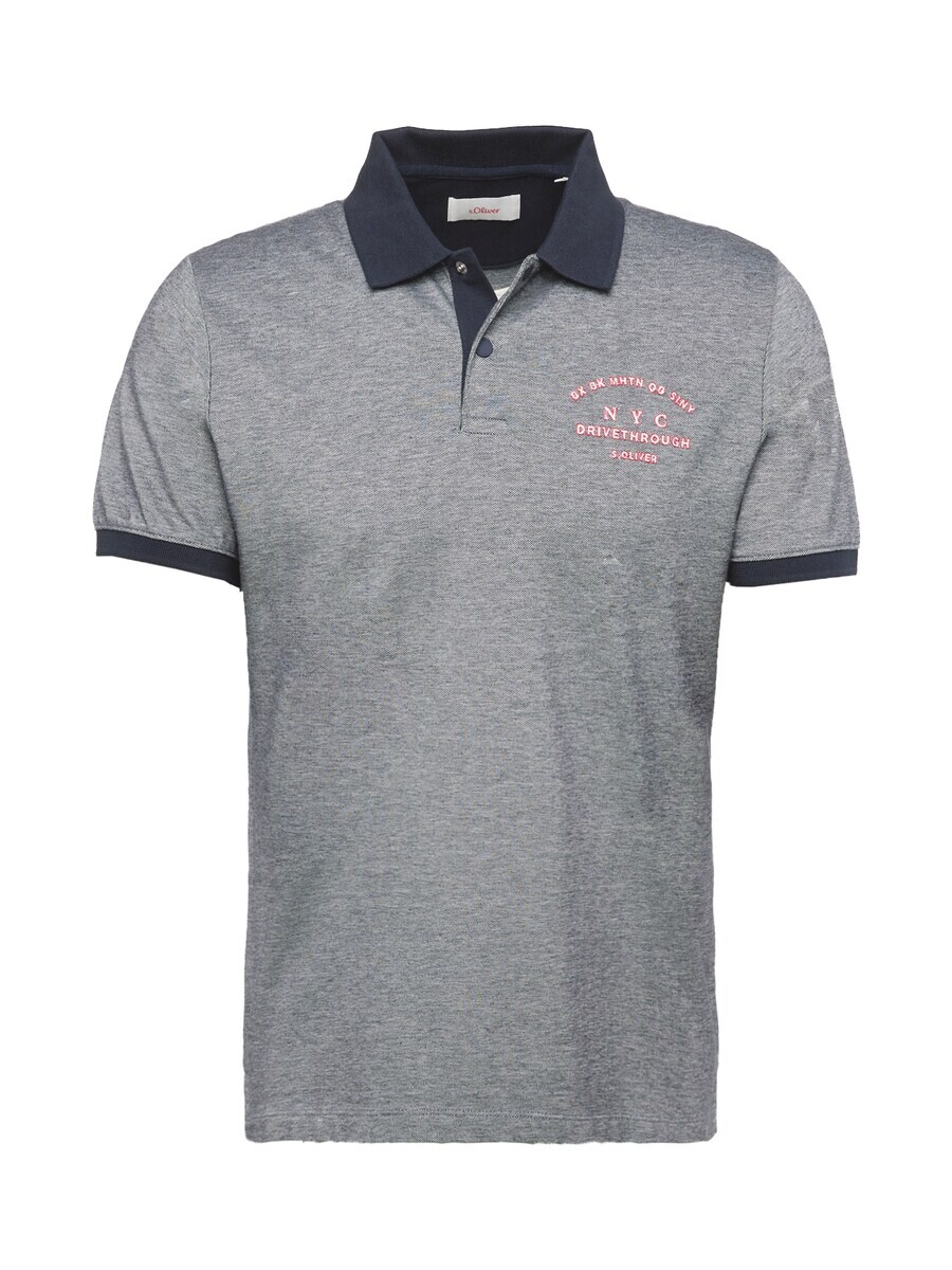 

Рубашка поло s.Oliver Shirt, пятнистый серый