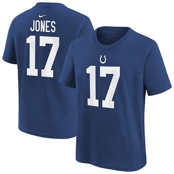 Футболка с именем и номером игрока Daniel Jones Indianapolis Colts Nike — фото 2