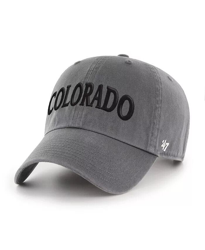 

Мужская темно-серая потертая регулируемая шляпа Colorado Buffaloes в винтажном стиле '47 Brand, серый