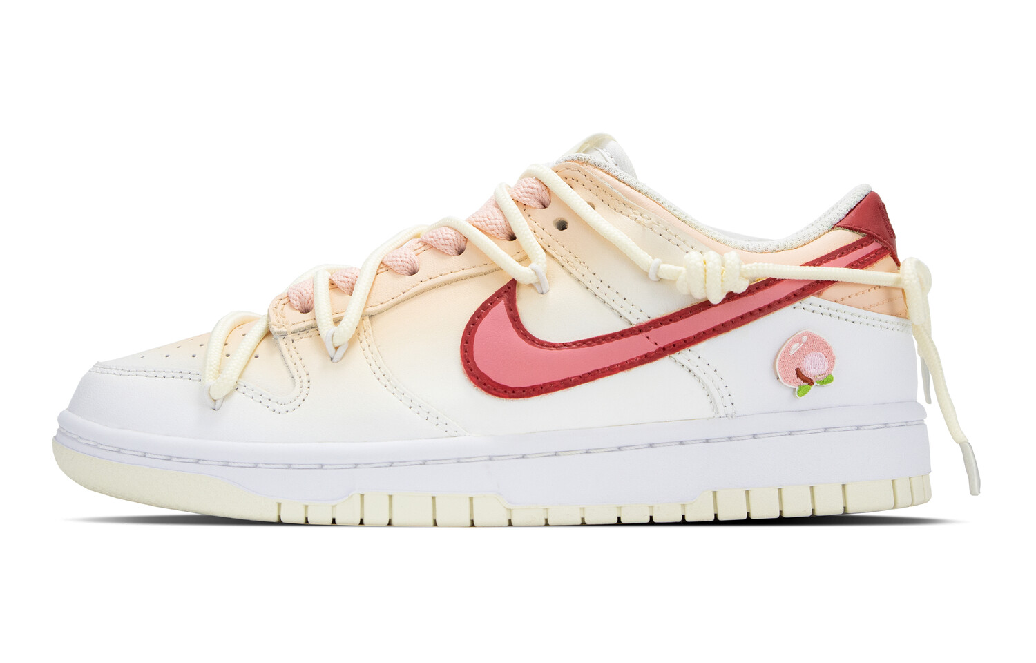 

Кроссовки Nike Dunk Skateboarding Shoes Women's Low-top White/pink/red, розовый