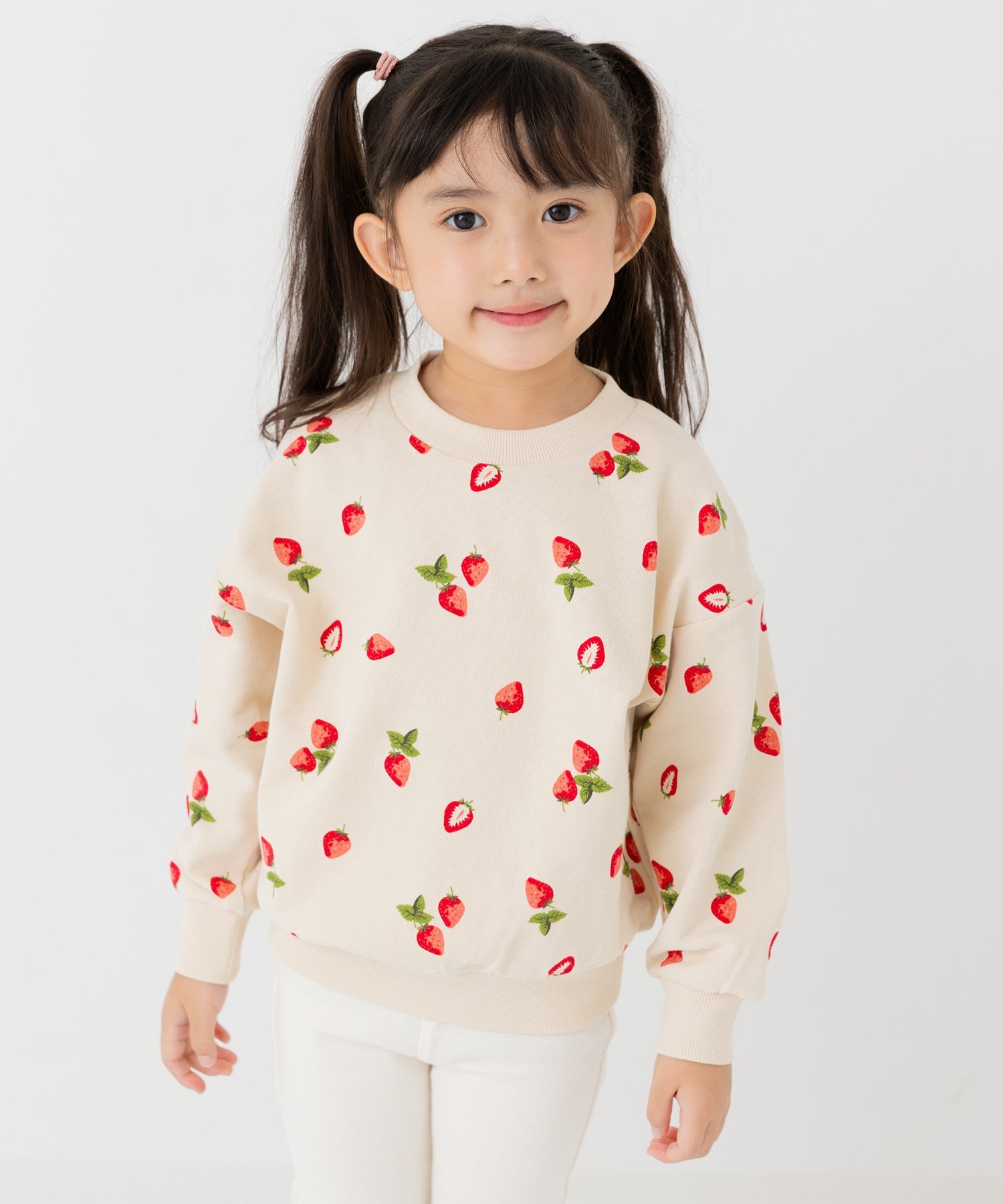 Флисовая толстовка из 100% хлопка с принтом по всей поверхности. Chil2, H Strawberry/Cream