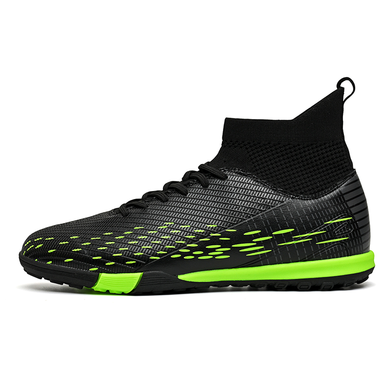 

Футбольные бутсы для детей и подростков с высоким верхом, устойчивые к истиранию, противоскользящие, противоударные, водонепроницаемые CAMKIDS, Shallow moon broken nails