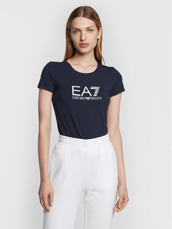 

Футболка узкого кроя Ea7 Emporio Armani, синий