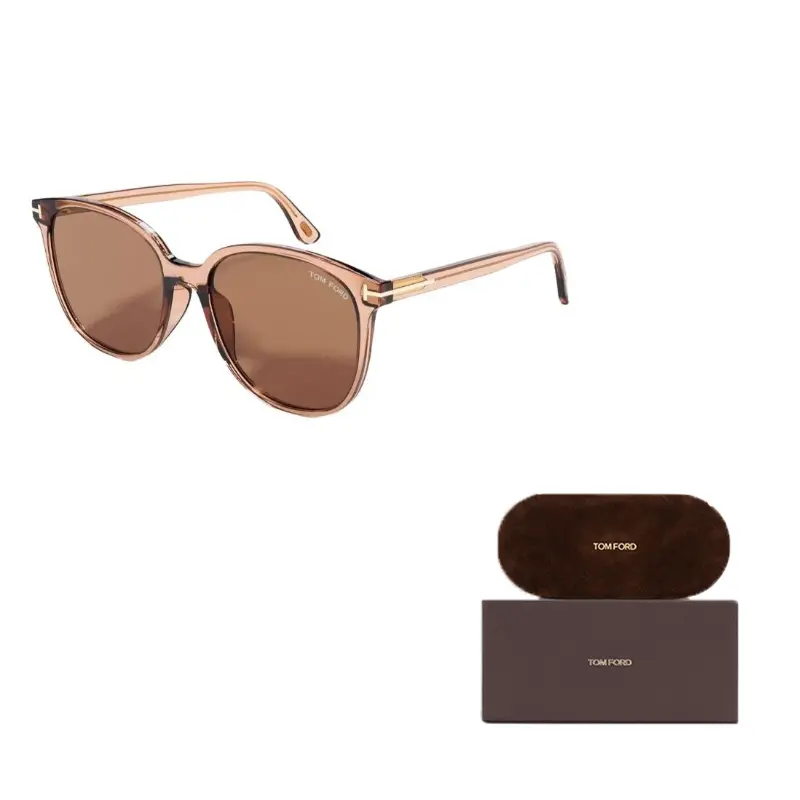 

TOM FORD Квадратные солнцезащитные очки с пластиковой оправой, Brown