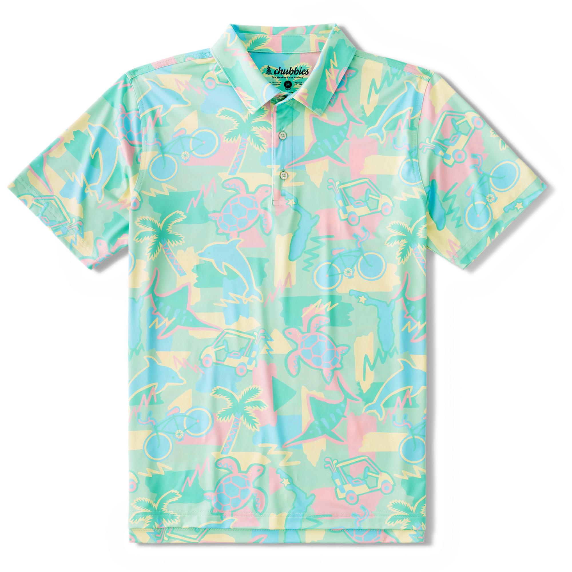 

Мужская рубашка-поло Traveler Destin Performance Chubbies, Turquoise/Aqua, Синий, Мужская рубашка-поло Traveler Destin Performance Chubbies, Turquoise/Aqua