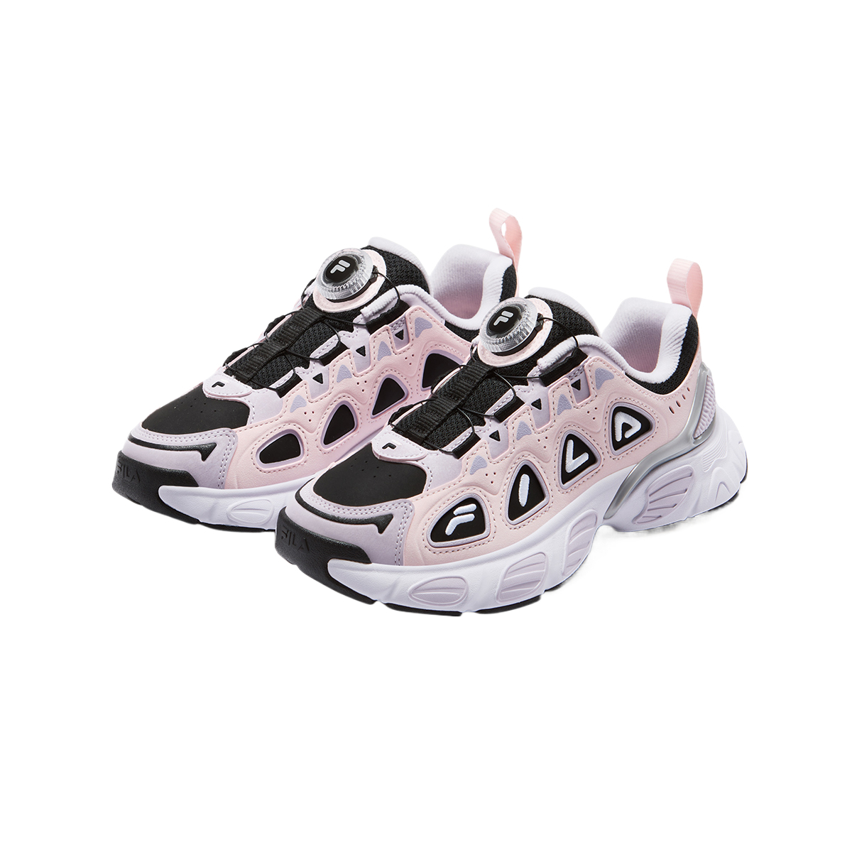 FILA KIDS Скользостойкие низкие детские кроссовки Pink MiaoJia Shoes, подростковые Northern Style — фото 4