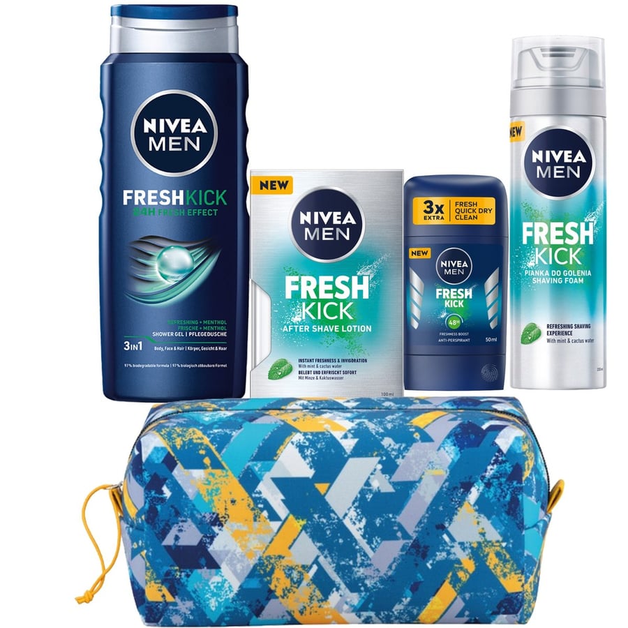 

Подарочный набор Nivea Men Fresh Kick для мужчин, косметичка