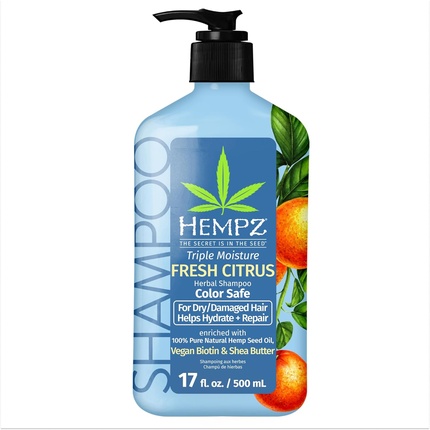 

Травяной шампунь для волос Triple Moisture - увлажняющий нежный шампунь Hempz