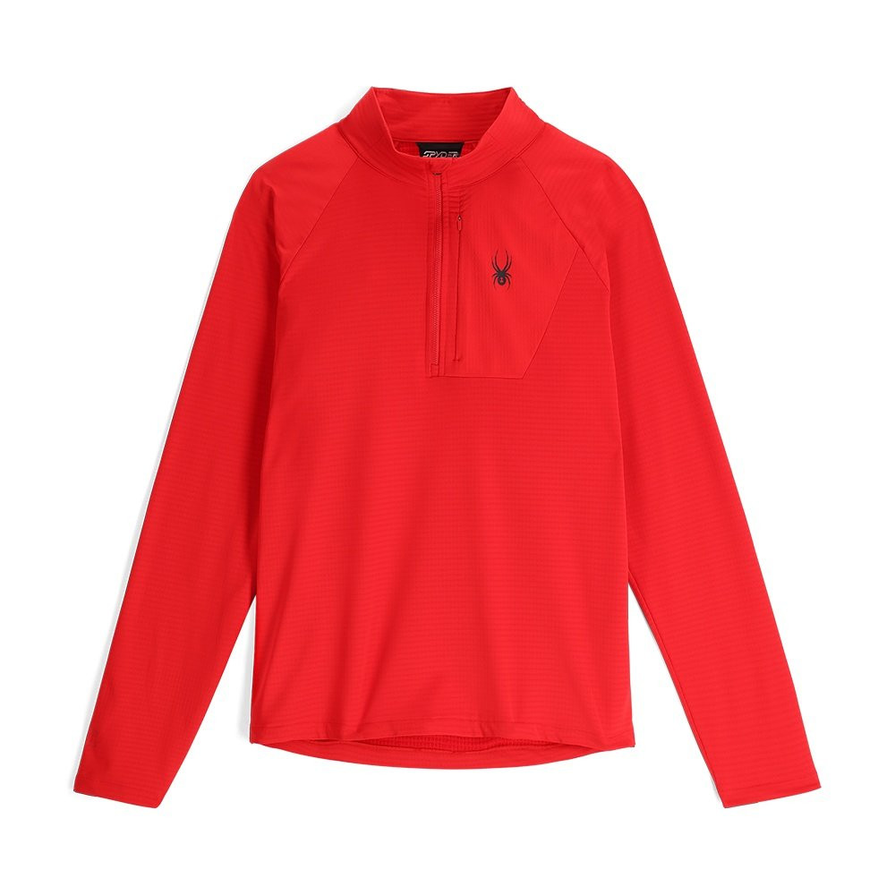 

Флисовая куртка-полупильник Spyder Gridweb с молнией до середины груди (мужская), Spyder Red