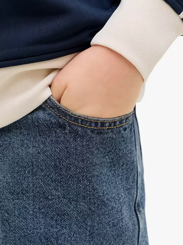 Детские джинсы Alex Baggy Jeans, синие Jack & Jones — фото 3