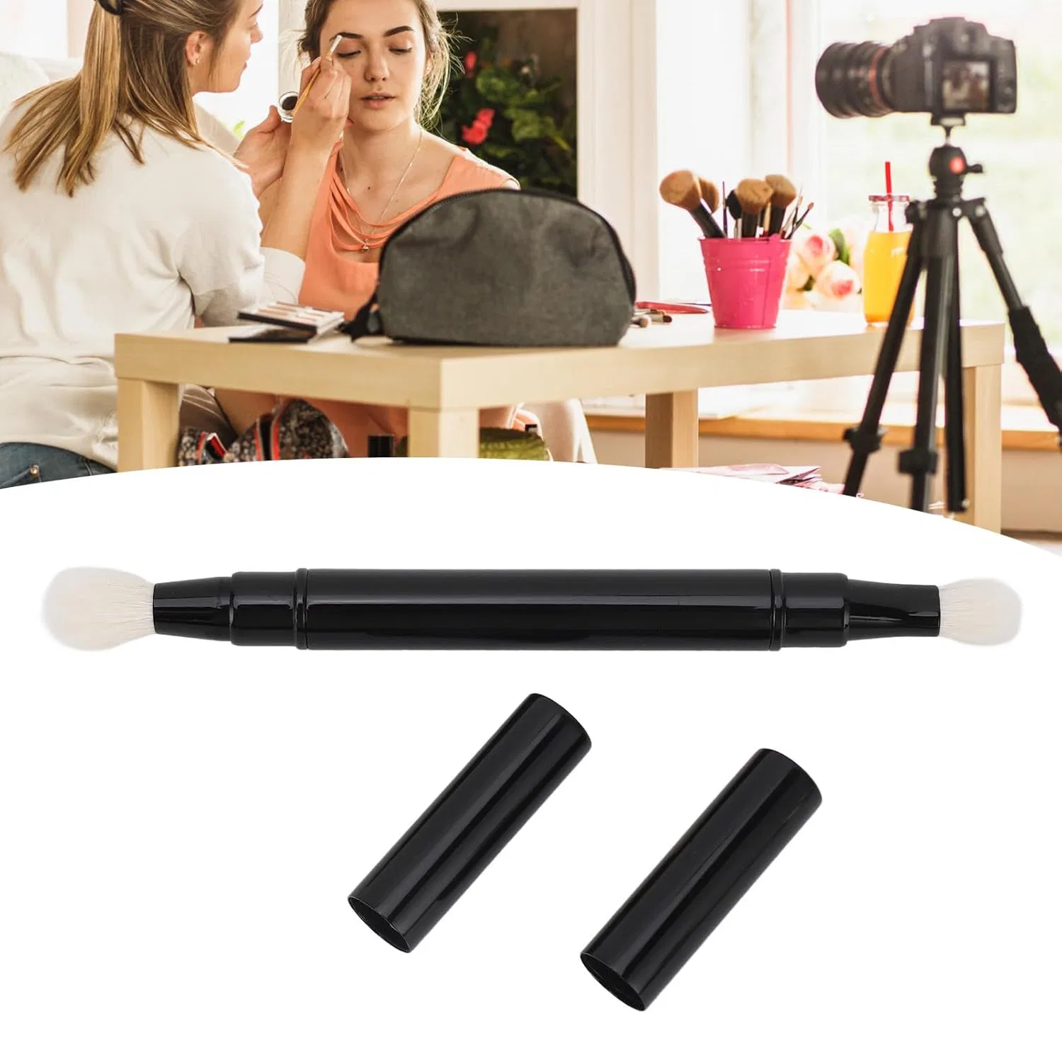 Выдвижная двухсторонняя кисть для теней Yosoo Health Gear — фото 2