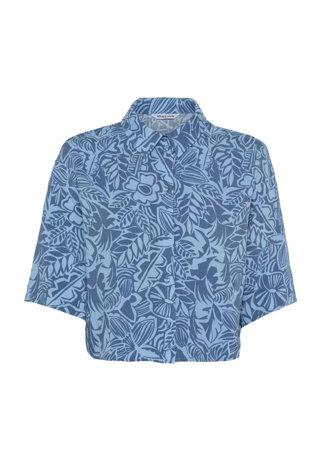 

Блузка с короткими рукавами Manguun, цвет 1 blue print