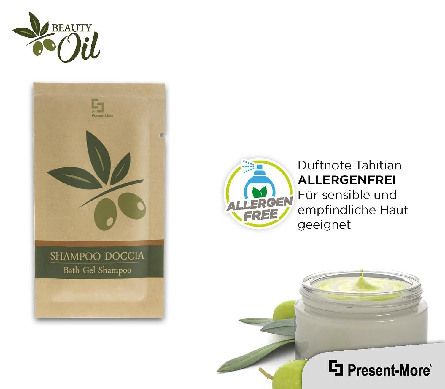 Шампунь-гель для душа «Beauty Oil» 15 мл, . от Present-More Present-More — фото 3