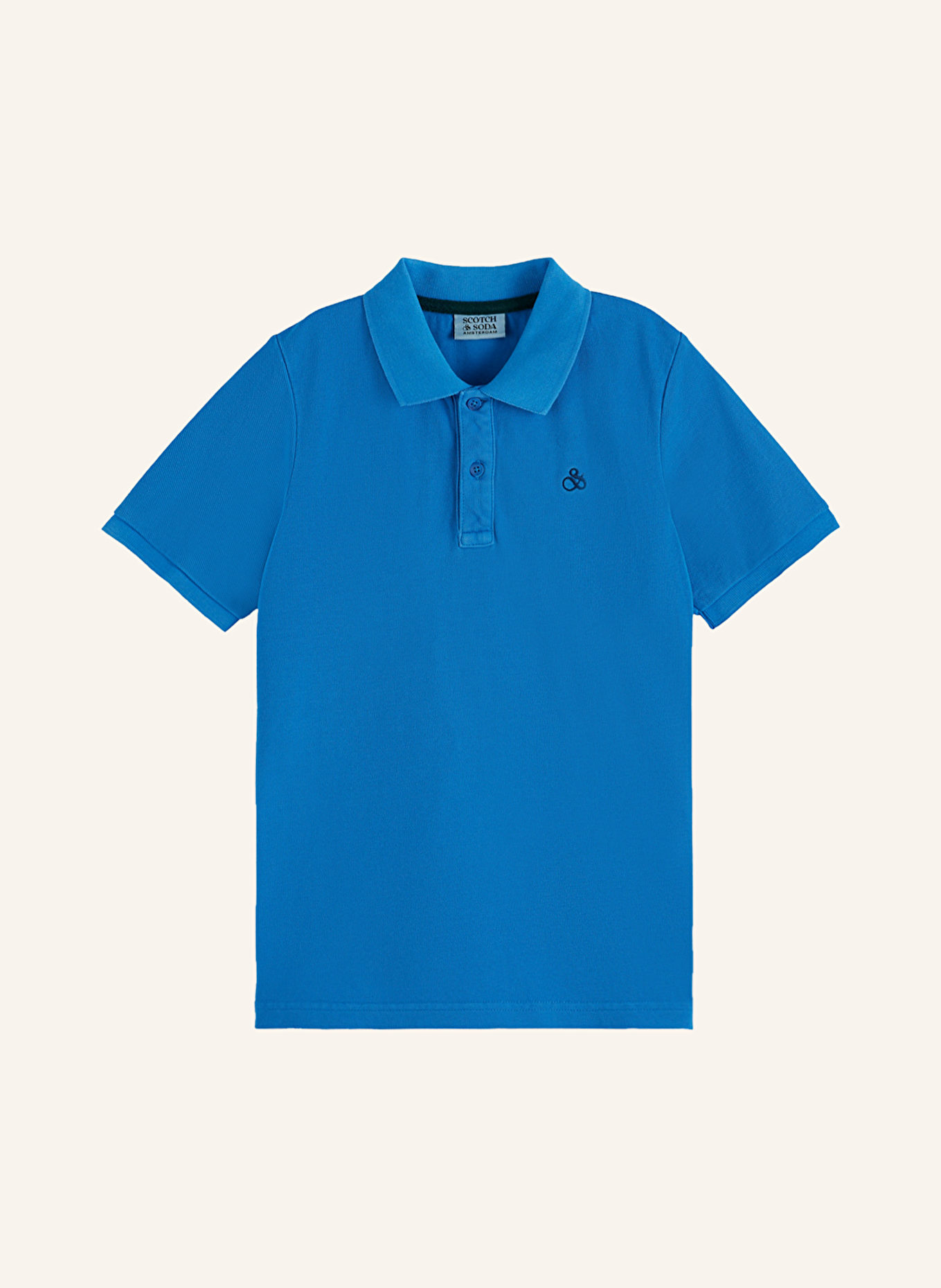 

Рубашка поло из пике Scotch & Soda, синий