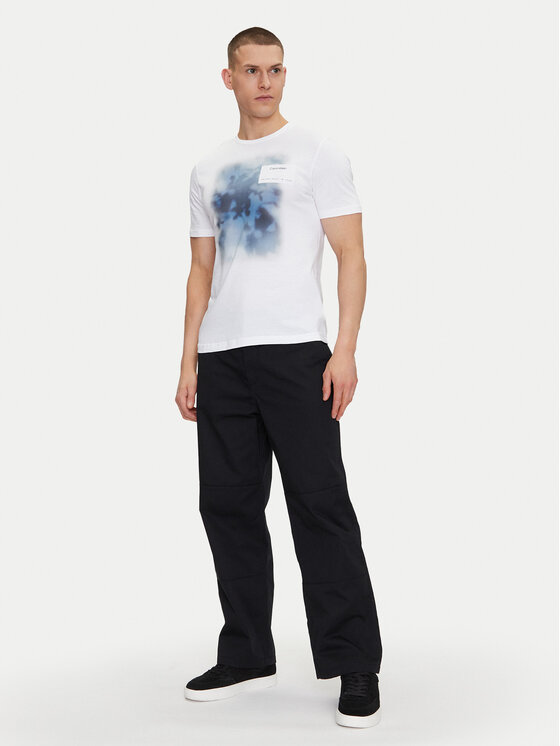 Футболка обычного кроя Photo Print K10K114157 Calvin Klein, белый — фото 2