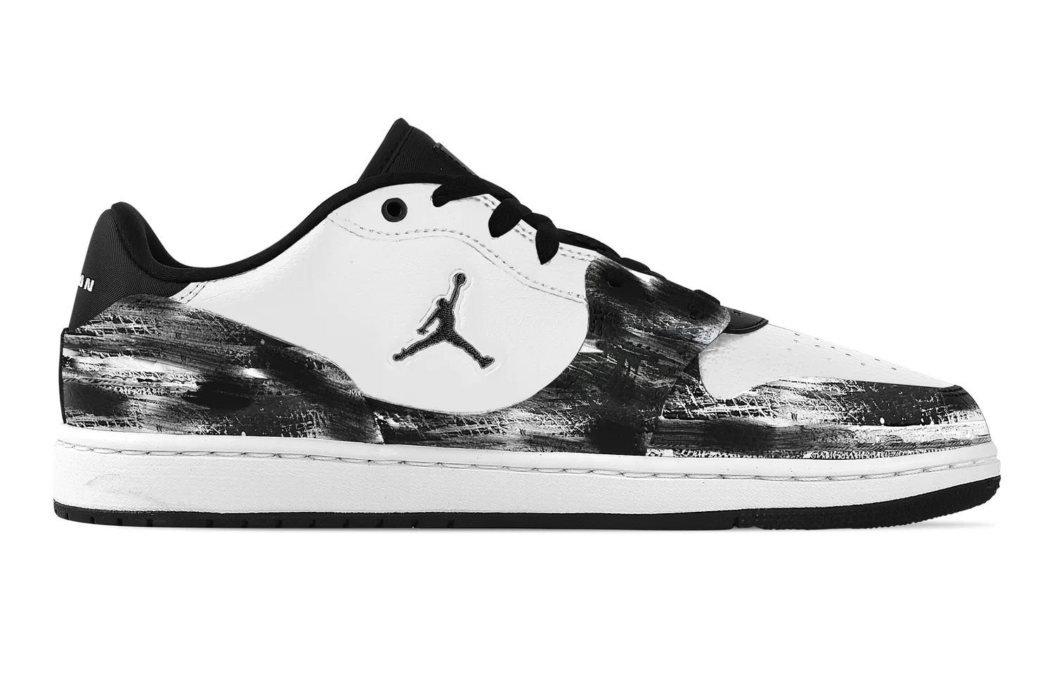 Кроссовки баскетбольные Vintage Jordan Court Connect Black White — фото 3
