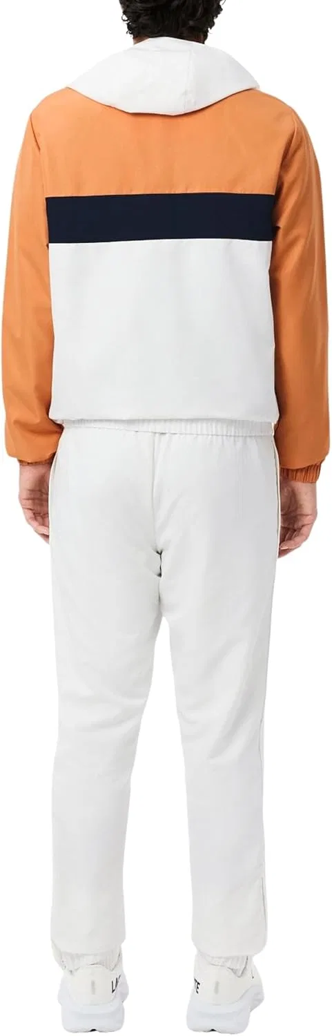 Спортивный костюм Lacoste Diamond Taffeta, белый/розовый/темно-синий — фото 3