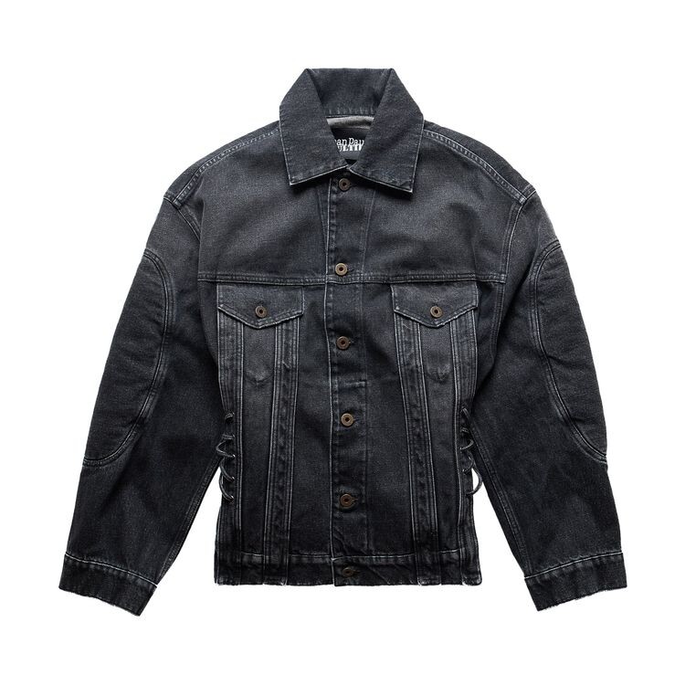

Куртка Jean Paul Gaultier Lacing And Elbow Detail Denim Jacket Black, черный