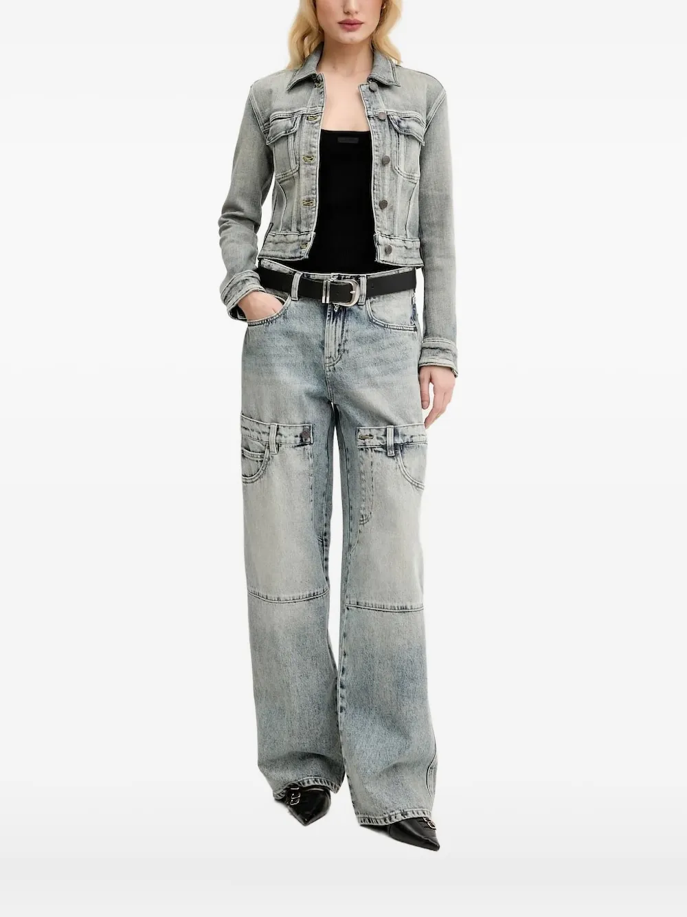 

Джинсовая куртка с нашивкой-логотипом Miss Sixty, синий