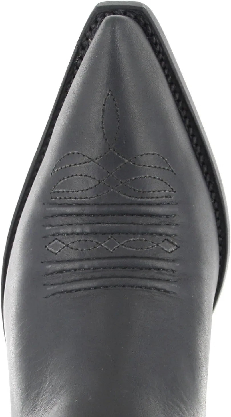 Ковбойские ботинки Mayura, модель MB020, унисекс, кожаные Mayura Boots, Black — фото 4