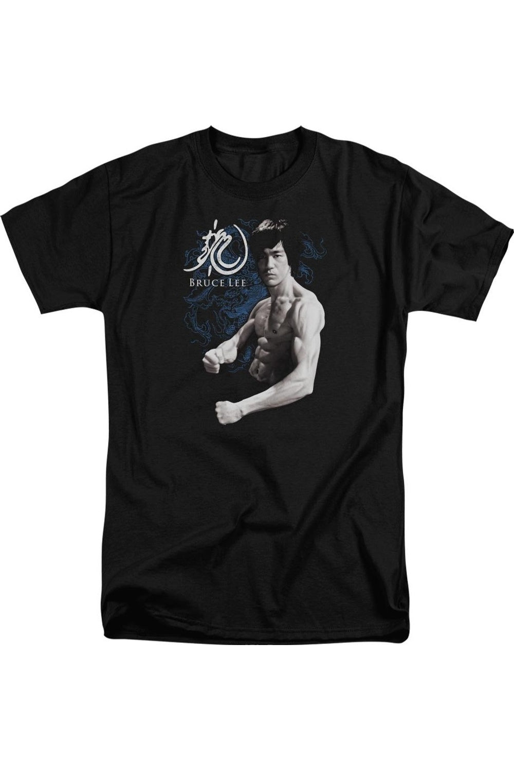 

Футболка с коротким рукавом для взрослых Bruce Lee Dragon Stance Gildan, черный