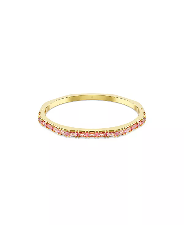 

Браслет-Браслет Matrix багетной огранки с покрытием из розового золота Swarovski, pink