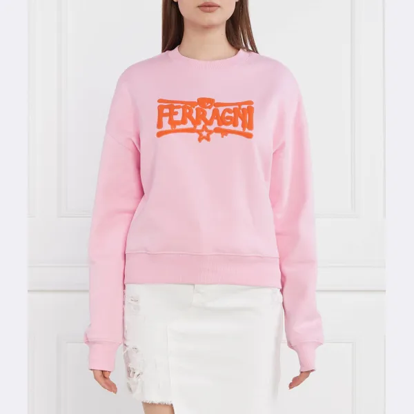 

Толстовка оверсайз Chiara Ferragni, розовый
